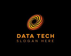 Data - Vortex Data Tech logo design