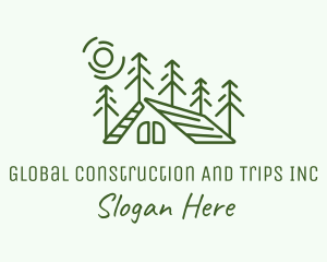 Trip - Green Nature Campsite logo design