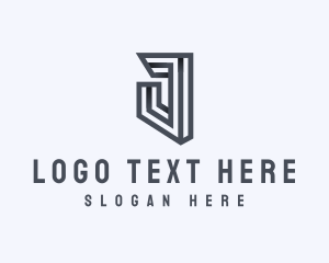 Stripe - Studio Company Letter J logo design
