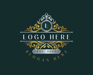 Royalty - Crown High End Ornament logo design