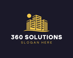 Building Real Estate Contractor logo design