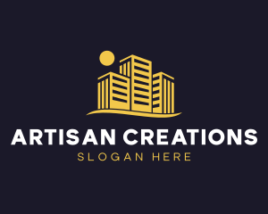 Building Real Estate Contractor logo design