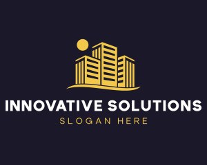 Building Real Estate Contractor logo design