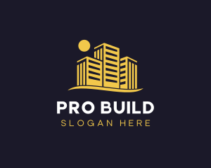 Building Real Estate Contractor logo design