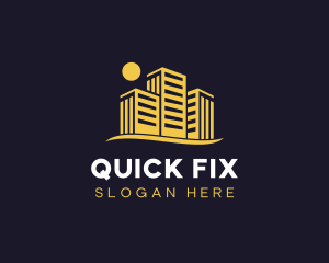 Building Real Estate Contractor logo design