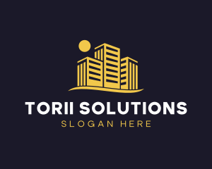 Building Real Estate Contractor logo design