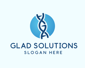 DNA String Laboratory logo design