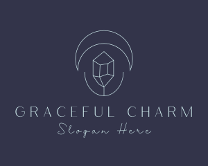 Crystal Moon Jewelry logo design