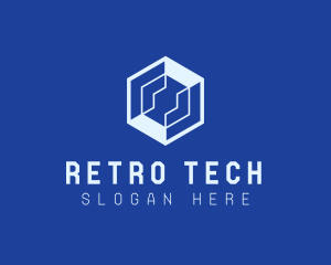 Generic Tech Hexagon logo design