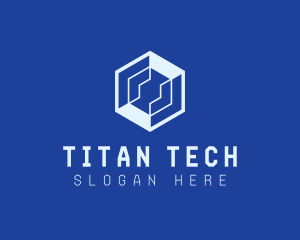 Generic Tech Hexagon logo design