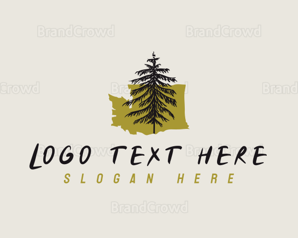 Hemlock Washington Tree Logo