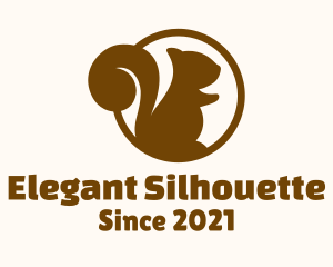 Silhouette - Baby Squirrel Silhouette logo design