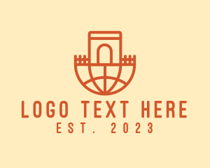 Heritage Site - Global Castle Arch logo design