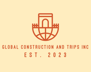 Global Castle Arch logo design