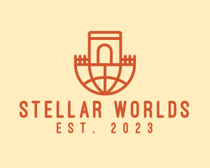 Global Castle Arch logo design