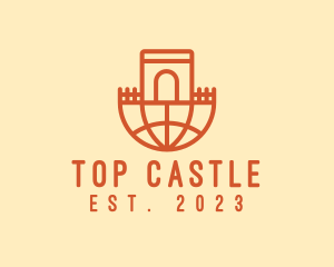 Global Castle Arch logo design