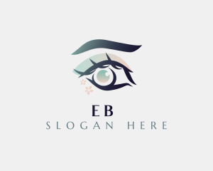 Floral Beauty Eyelashes Logo