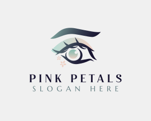 Floral Beauty Eyelashes logo design