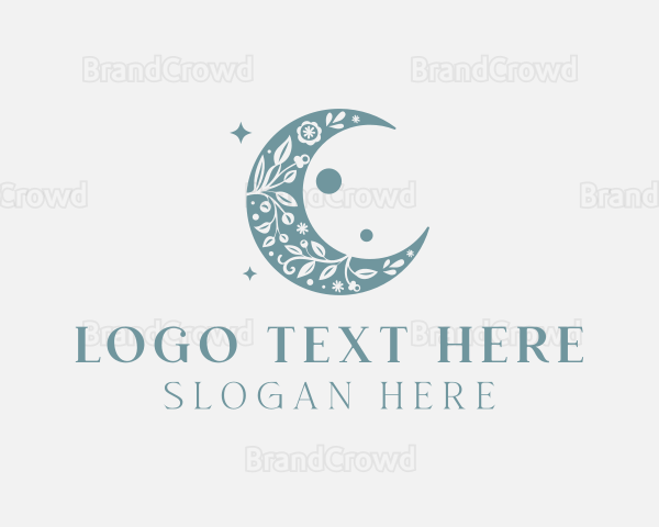 Moon Floral Garden Logo