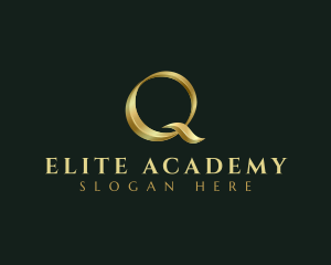 Letter Q - Elegant Metallic Gold logo design