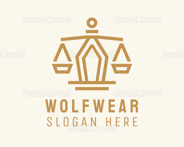 Golden Law Scale Logo