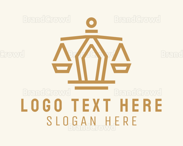 Golden Law Scale Logo