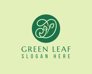 Herbs - Green Herbs Letter D logo design