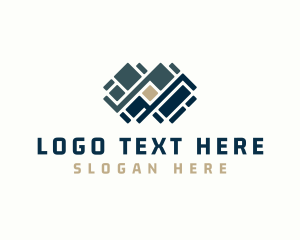 Decking - Floor Pavement Tile Design logo design