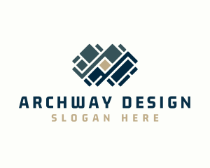 Floor Pavement Tile Design logo design