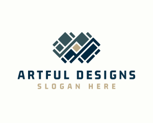 Floor Pavement Tile Design logo design