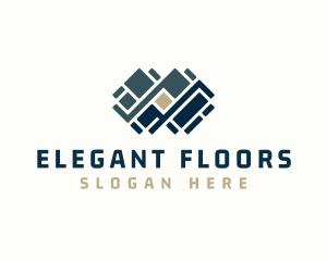 Flooring - Floor Pavement Tile Design logo design