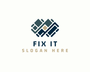 Floor Pavement Tile Design logo design