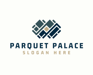 Parquet - Floor Pavement Tile Design logo design