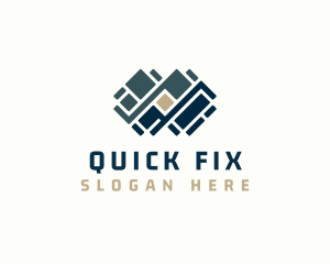 Floor Pavement Tile Design logo design