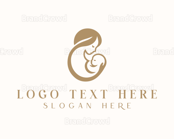 Infant Mother Parenting Logo