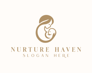 Postpartum - Infant Mother Parenting logo design