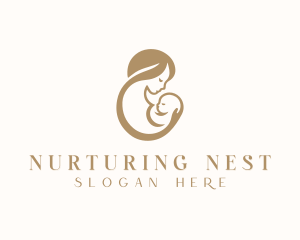 Parenting - Infant Mother Parenting logo design