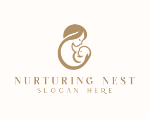 Mother - Infant Mother Parenting logo design