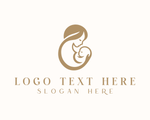 Postnatal - Infant Mother Parenting logo design