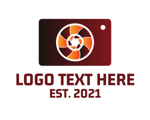 Photobooth - Camera Candy Lens logo design