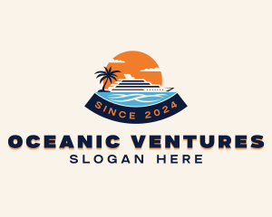 Ocean Vacation Cruise logo design