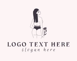 Black - Erotic Intimate Underwear logo design