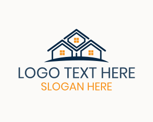 Architecture - House Roof Village logo design