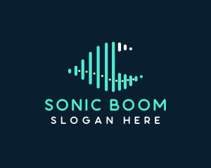 Sonic Sound Wave logo design