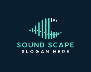 Audiovisual - Ocean Sound Wave logo design