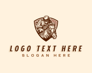 Vintage - Racing Horse Stallion logo design