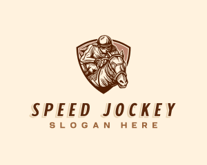 Jockey - Racing Horse Stallion logo design