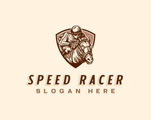 Jockey - Racing Horse Stallion logo design
