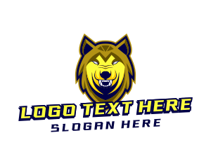 Shade Of Yellow - Wild Wolf Beast logo design