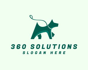 Dog Walker Leash logo design